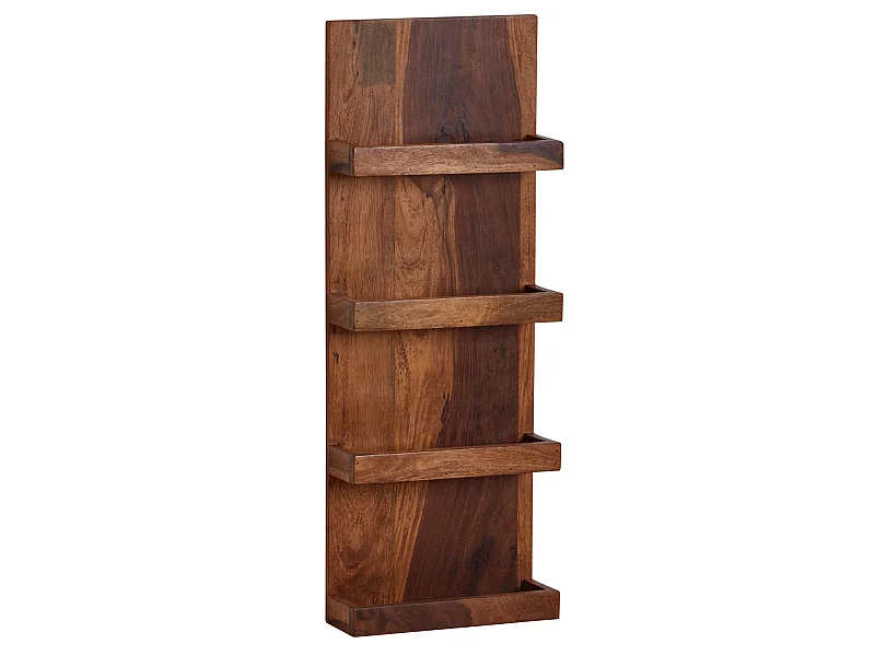 Étagère Murale Bois Massif 80 cm Étagère à Livres Suspendue Flottante