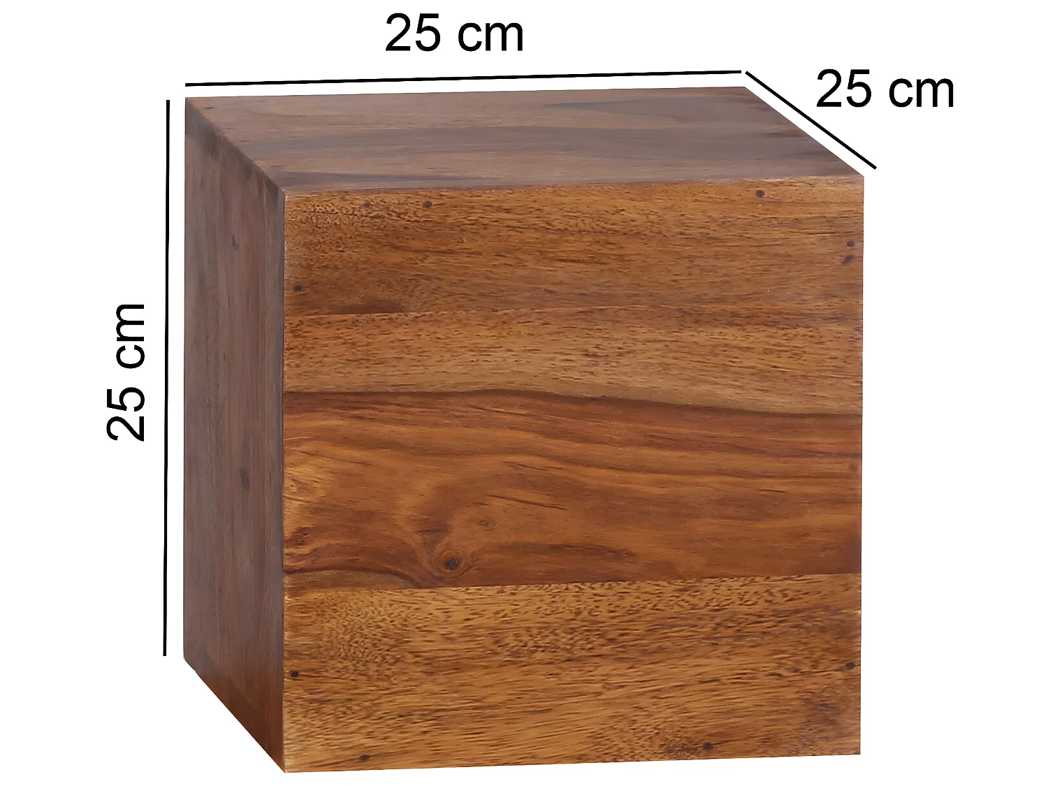 Étagère murale Lot de 4 Bois Massif Étagère en bois Étagère à livres