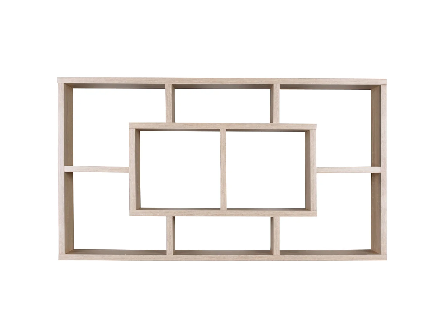 Wandregal PAOLA MDF-Holz Hängeregal Wandboard offen Holzregal Schweberegal eckig