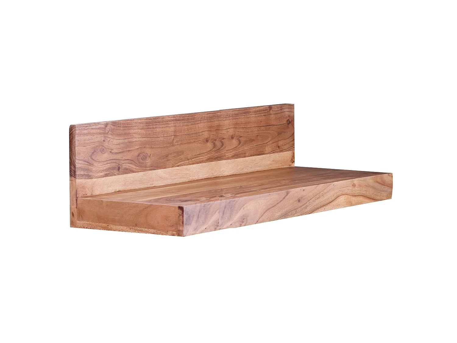 Wandregal Massivholz Akazie Holzregal Landhausstil Wandboard Hängeregal