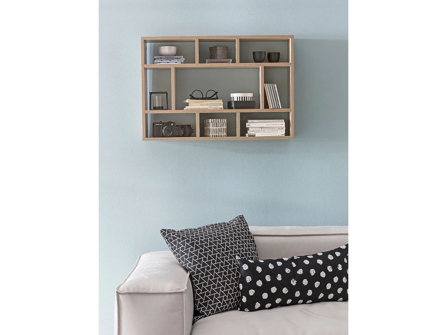 Wandregal SV51844 Hängeregal Wandboard Holz Bücherregal Klein Modern