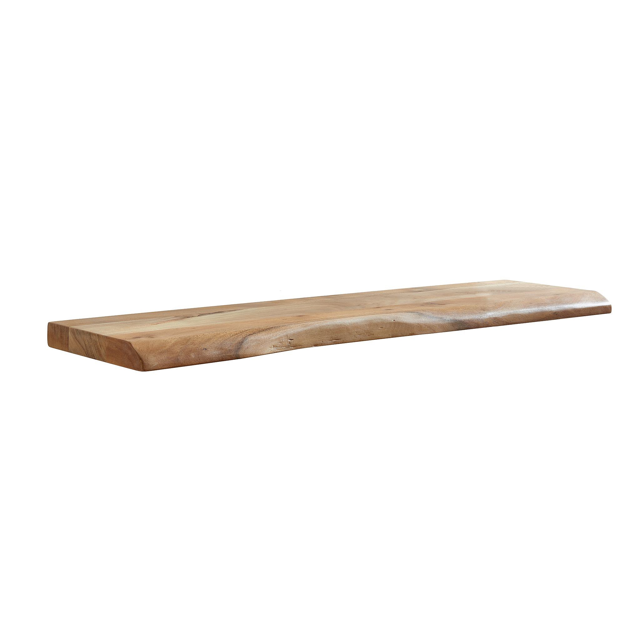 Mensola Da Muro In Legno Massello Di Paulownia - Scaffale Componibile Design Per Soggiorno, Cucina, Bagno - 60.000 Combinazioni
