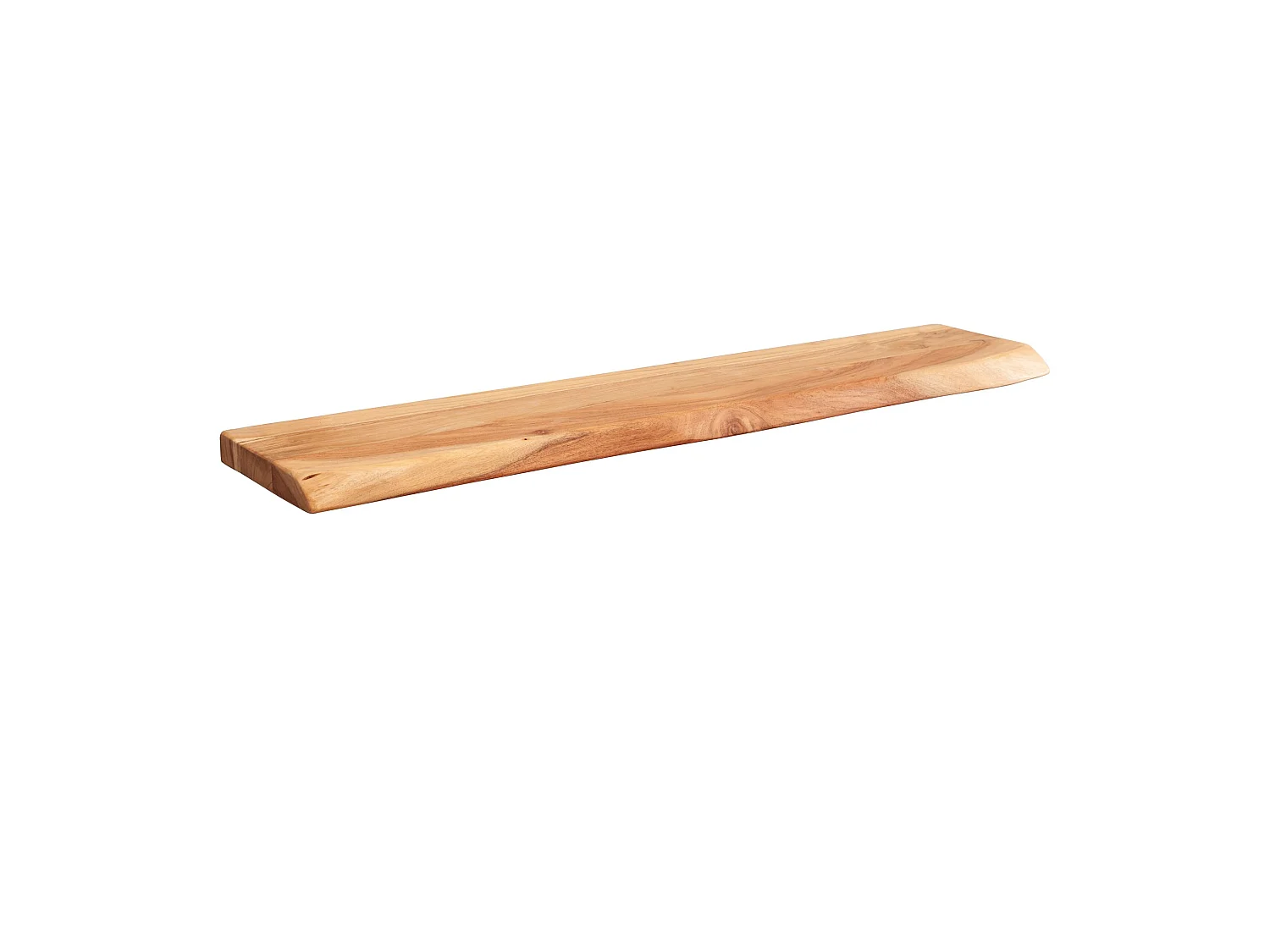 étagère murale bord d'arbre design bois d'acacia étagère flottante solide nature