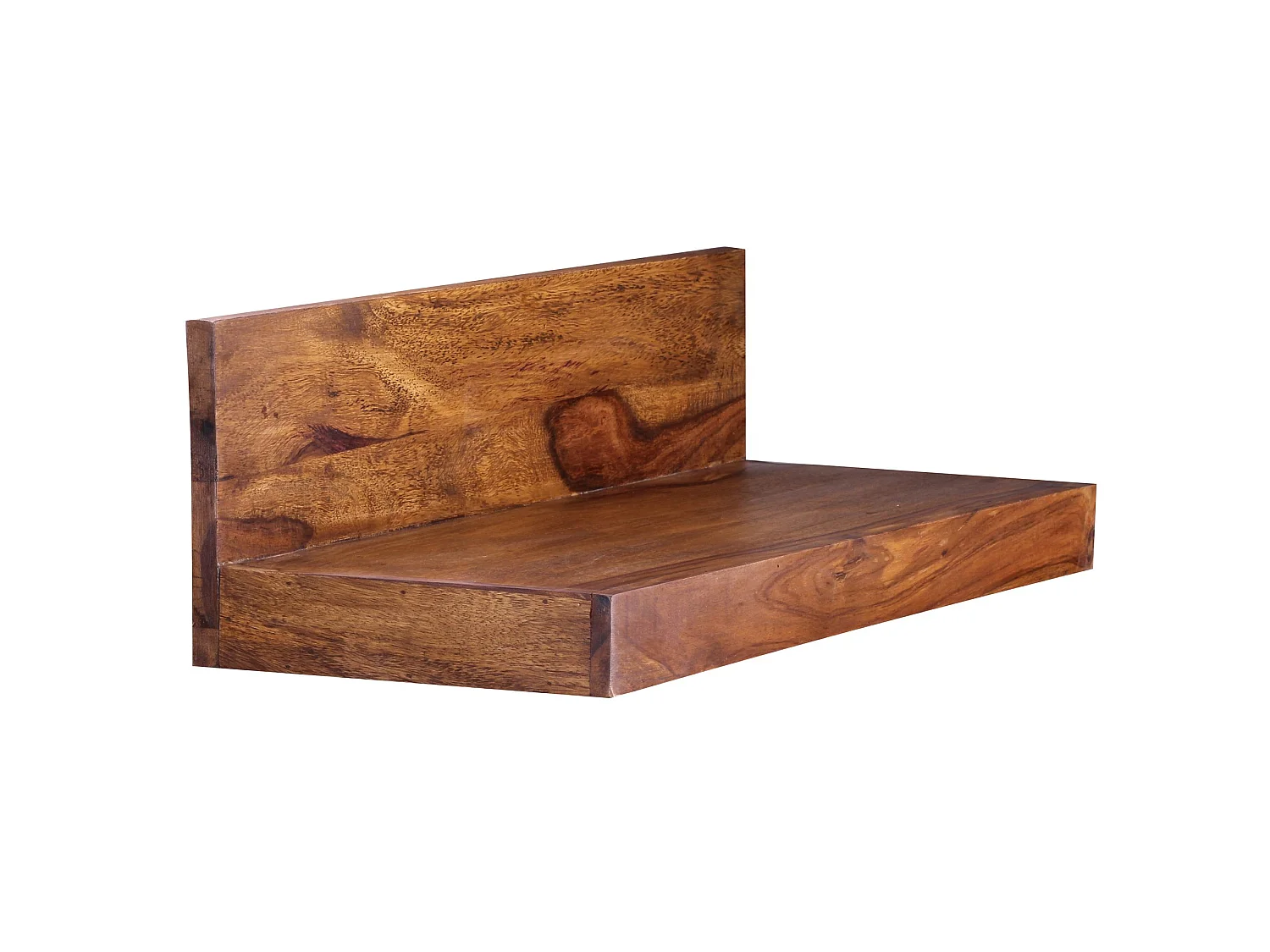 Étagère murale Sheesham Bois Massif Étagère en bois Étagère à livres