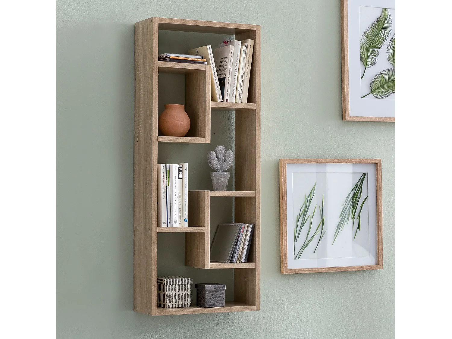 Wandregal Hängeregal 36 x 90 x 13,5 cm Holz Wandboard Dekoregal Modern