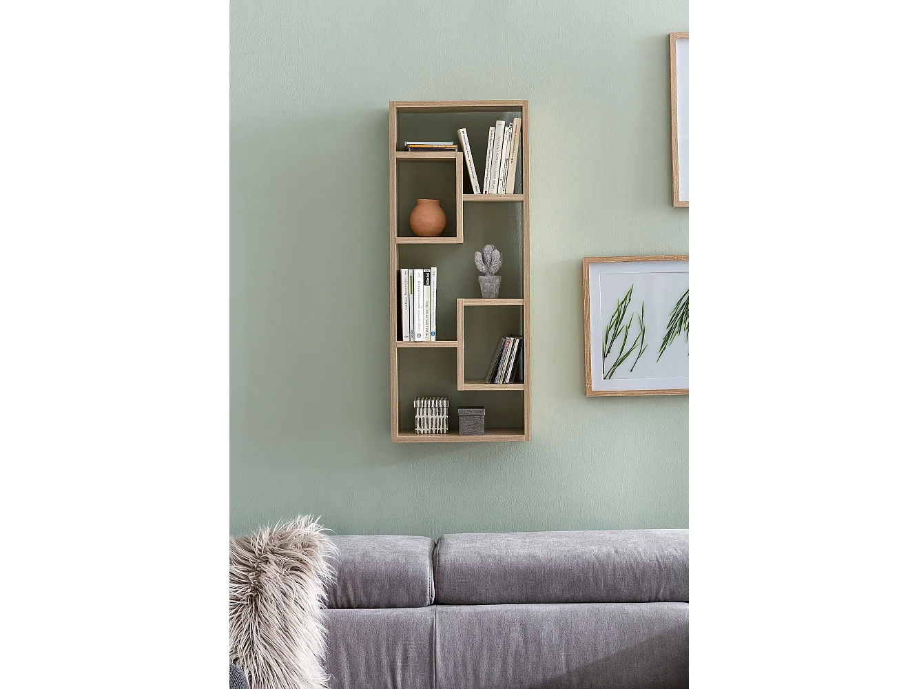 Wandregal Hängeregal 36 x 90 x 13,5 cm Holz Wandboard Dekoregal Modern