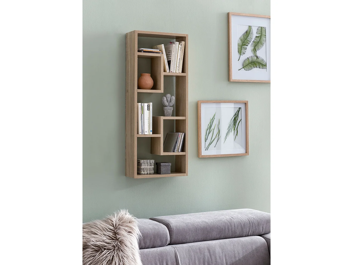 Wandregal Hängeregal 36 x 90 x 13,5 cm Holz Wandboard Dekoregal Modern