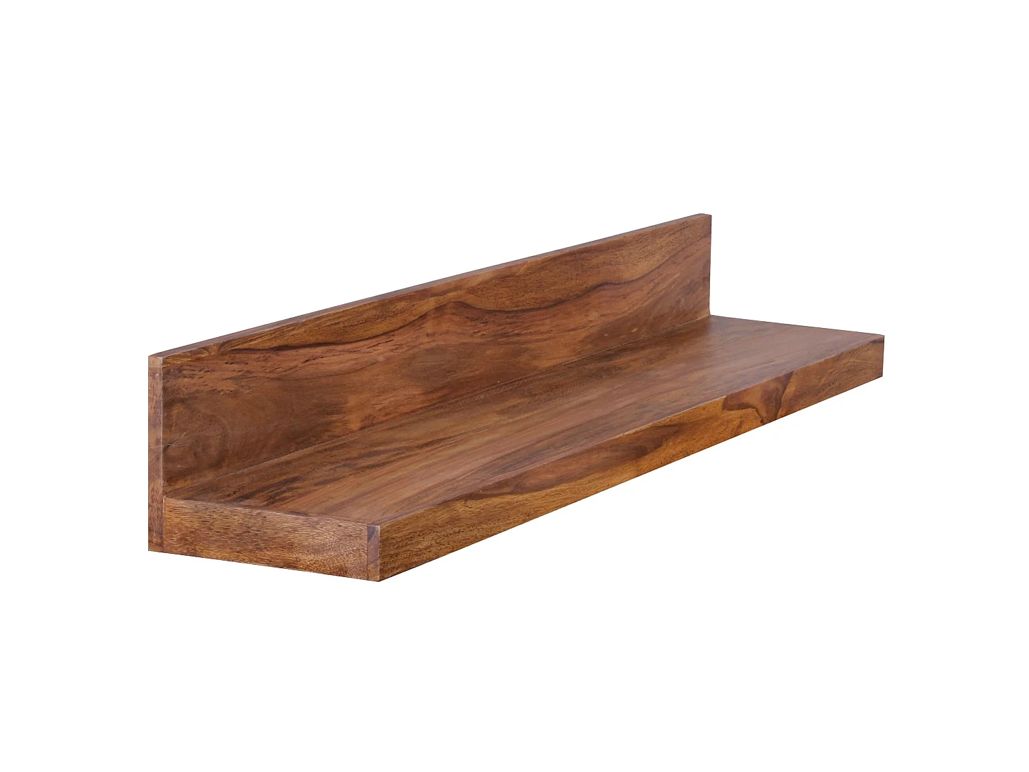 Scaffale a muro Sheesham Mensole pensile Stile Moderno Rettangolare