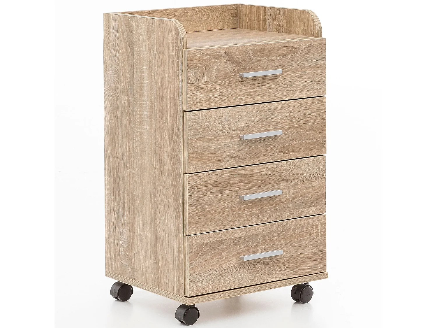 Cassettiera Ufficio Moderna con Ruote 40x70,5x33cm Archivio con Cassetti