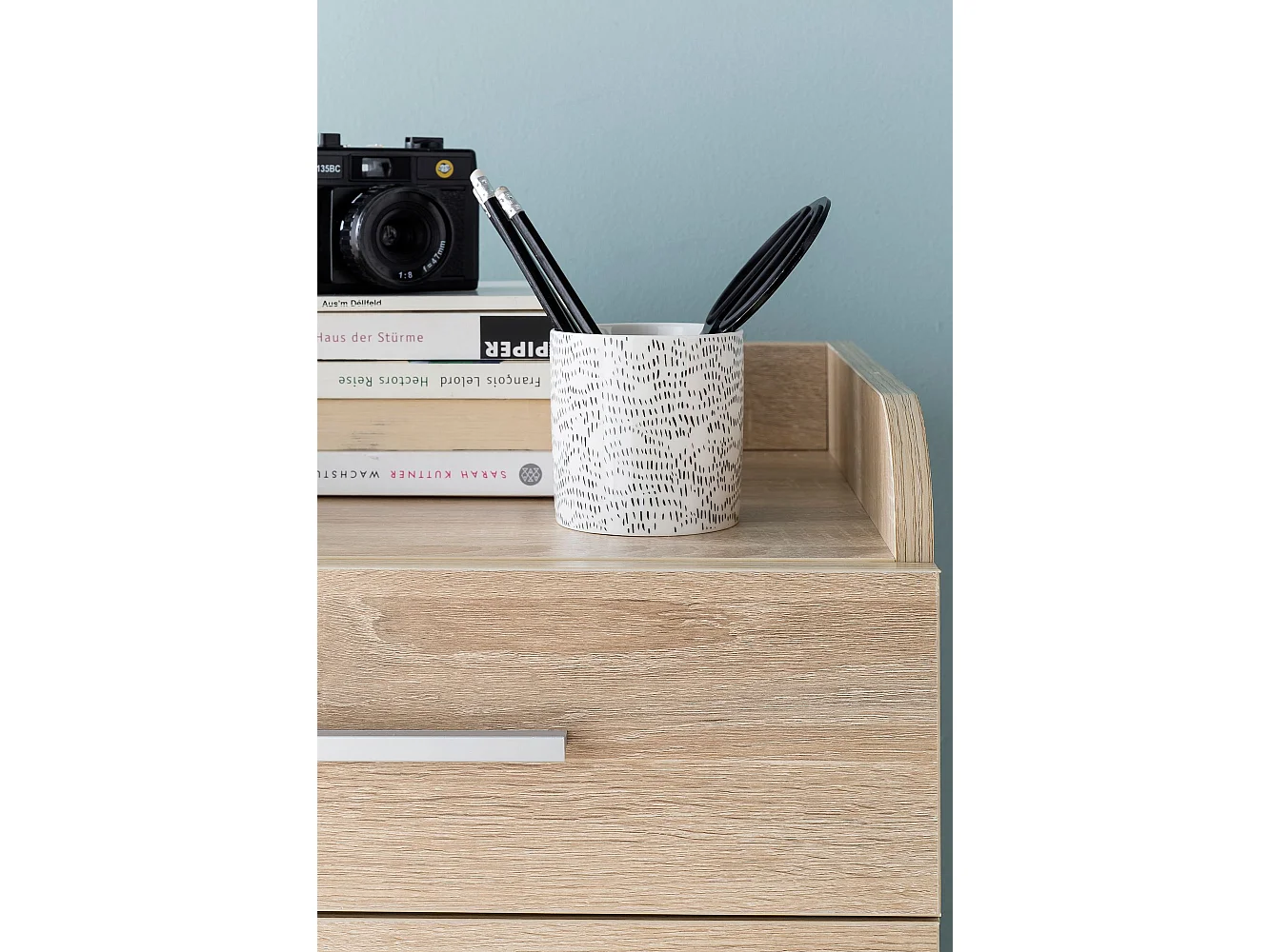 Cassettiera Ufficio Moderna con Ruote 40x70,5x33cm Archivio con Cassetti