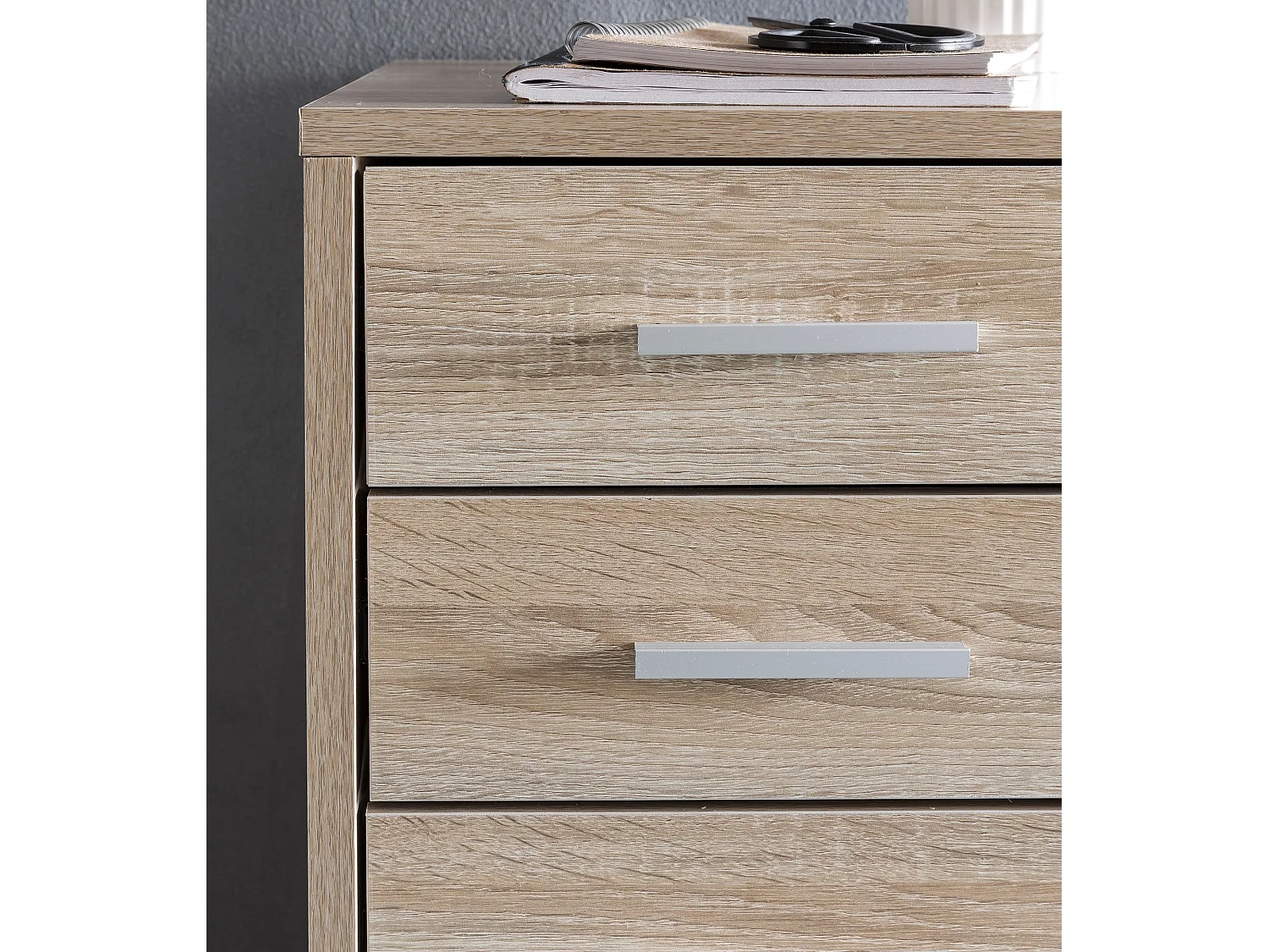 Contenitore roll container in legno LARA contenitore per scrivania 33x63x38cm