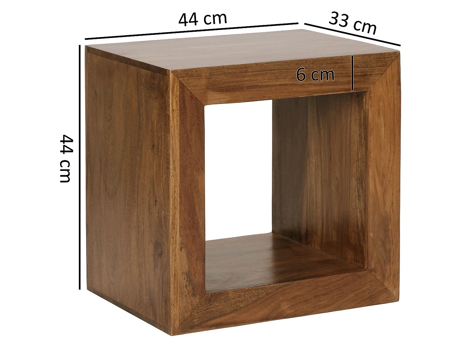 Scaffale 44 x 44 x 33 cm Ripiano in legno Scaffale in piedi libreria