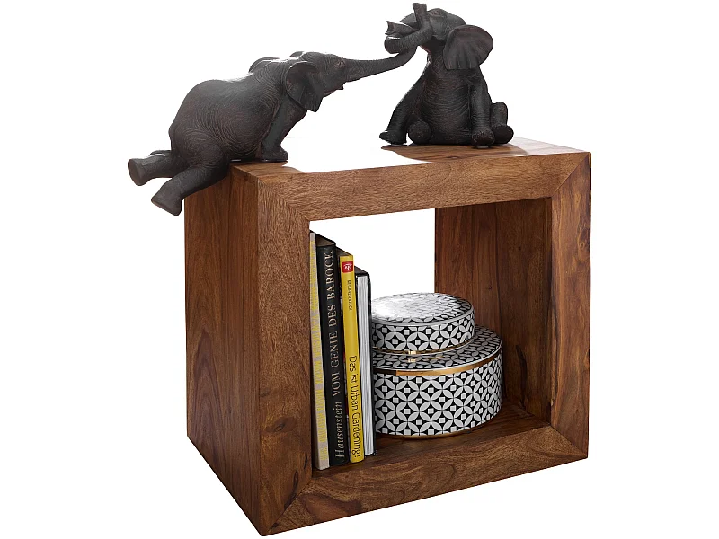 Étagère debout Bois Massif 44x44x33cm Étagère à livres Étagère en bois