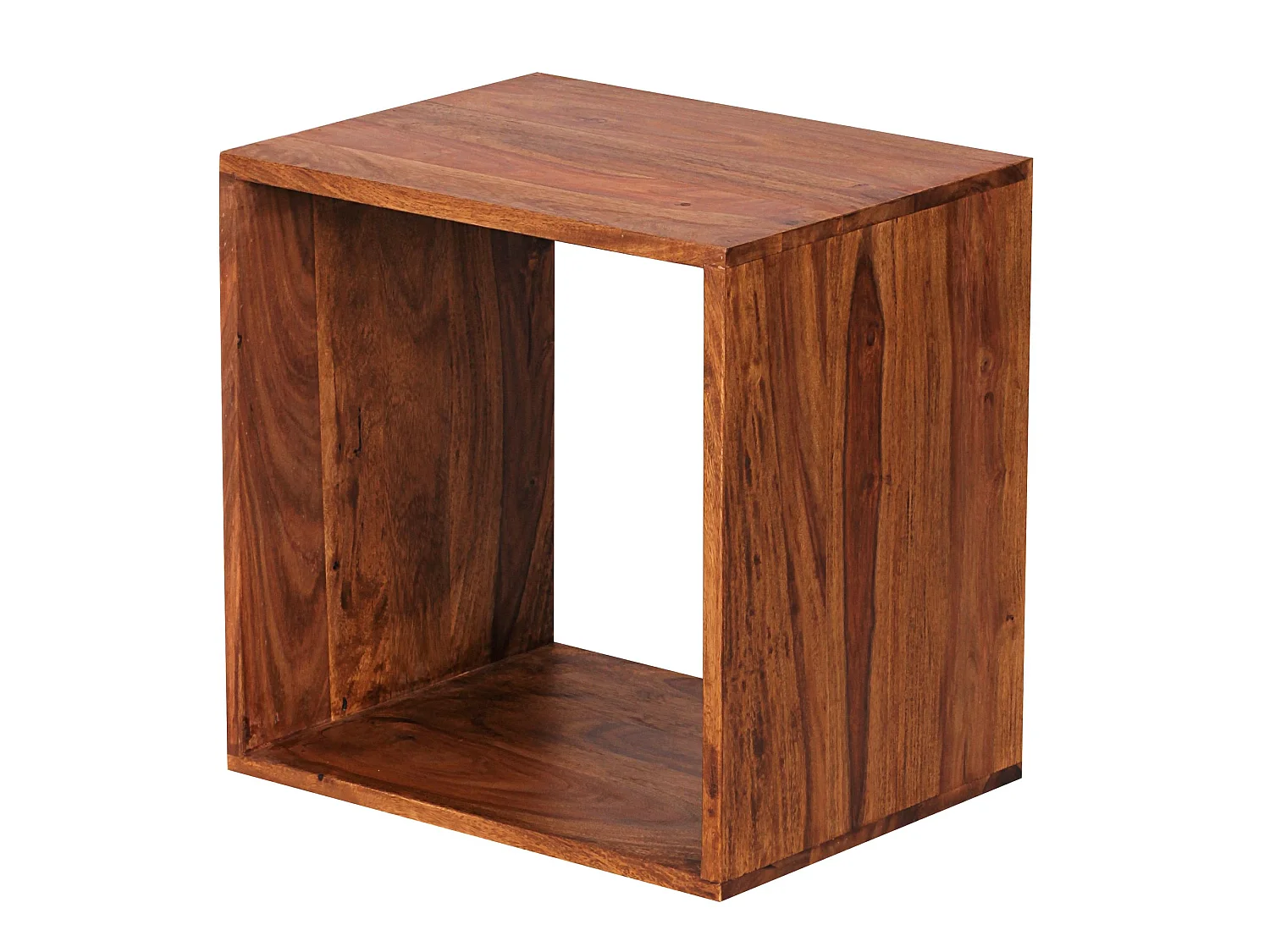 Cube Massivholz Regal Beistelltisch Tisch Holzcube Würfelregal Couchtisch