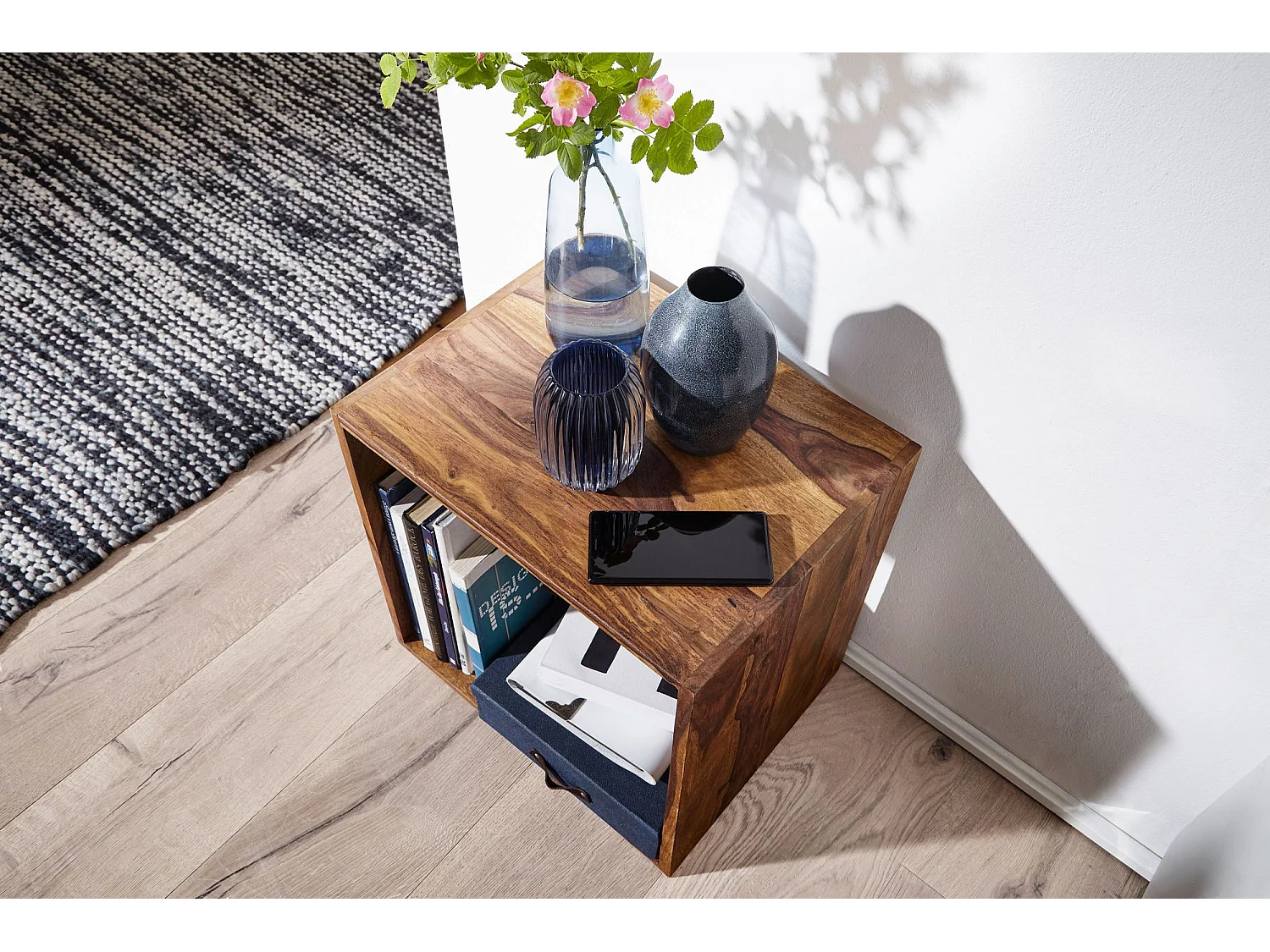 Scaffale 43,5 x 43,5 x 33 cm Ripiano in legno libreria tavolo