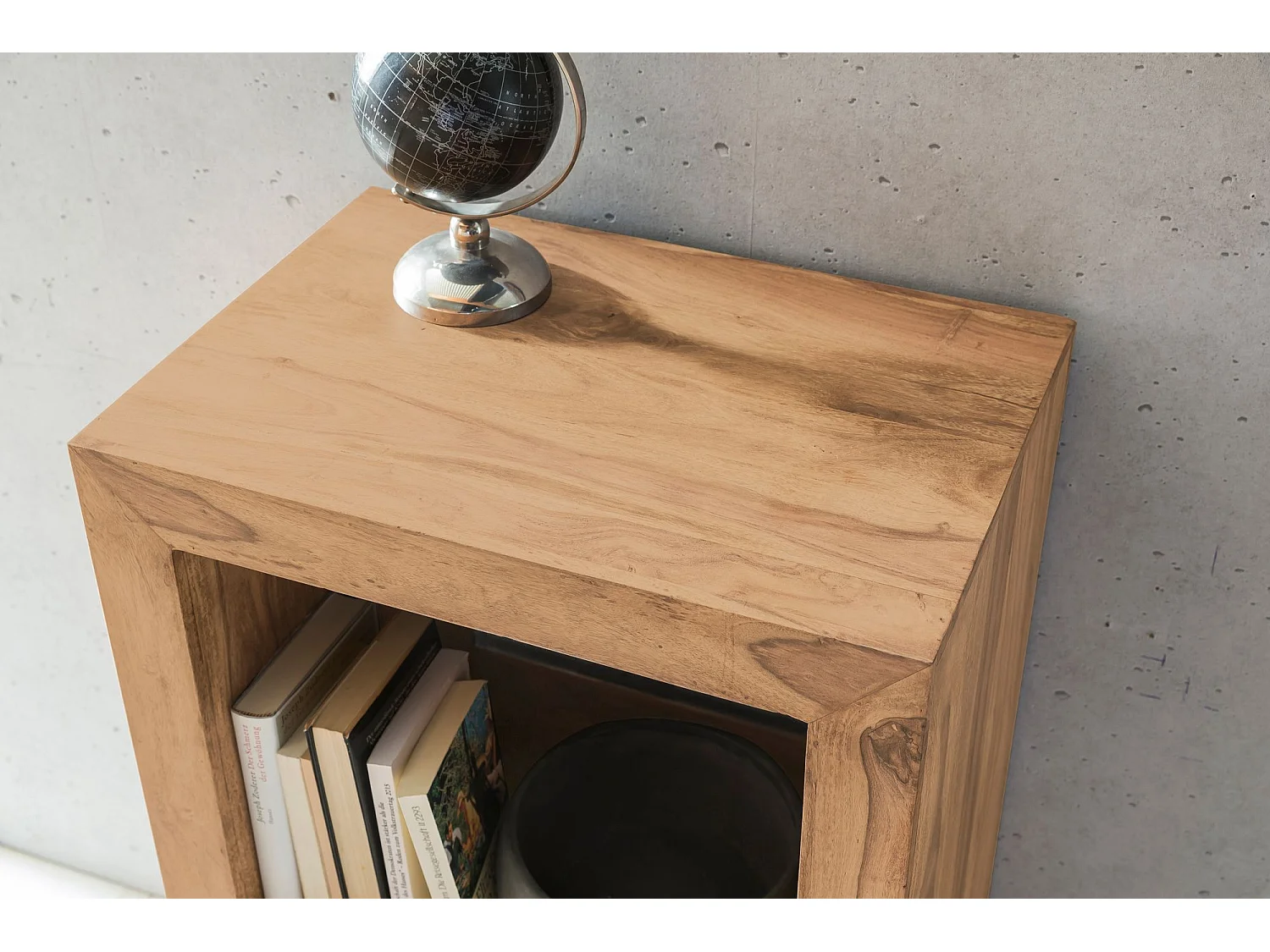 Standregal Massivholz 88cm Holzregal Naturprodukt Beistelltisch Landhaus