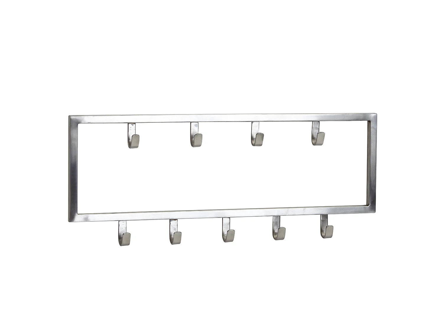 Wandgarderobe  Garderobe Metall Stahl Silber Flur Hakenleiste Paneel