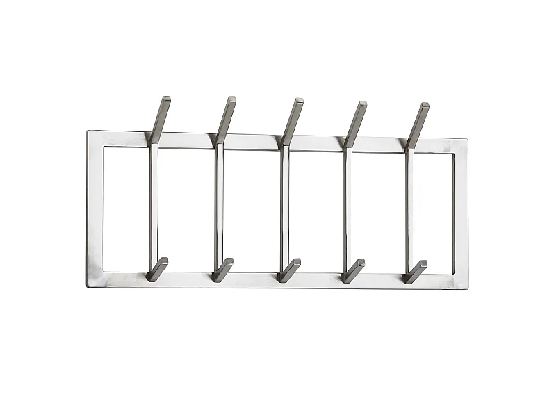 Appendiabiti da Parete 65x30x10cm Acciaio Attaccapanni da Muro Corridoio