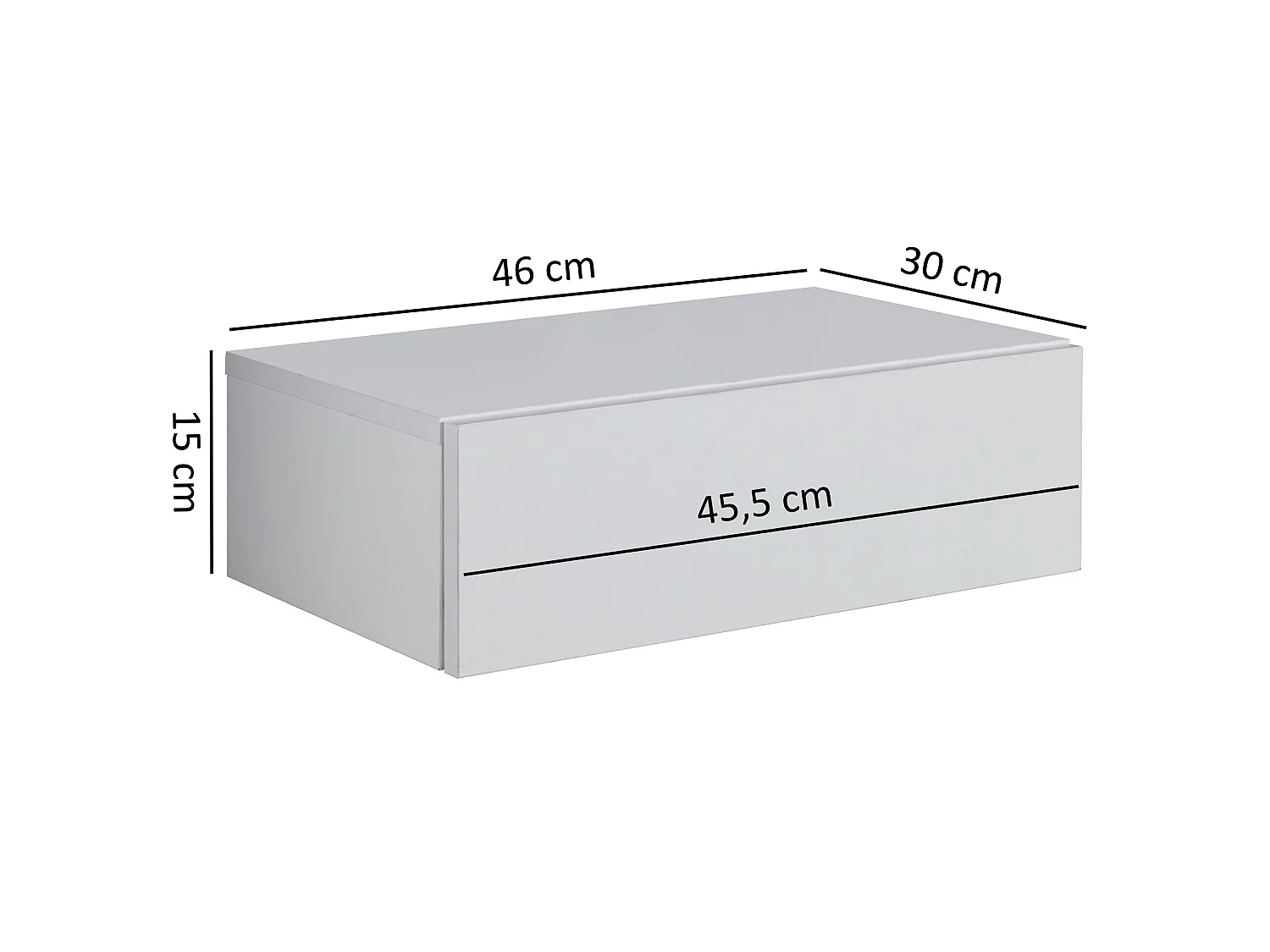 Mensola a muro con comodino a cassetto comodino appeso a muro sospeso