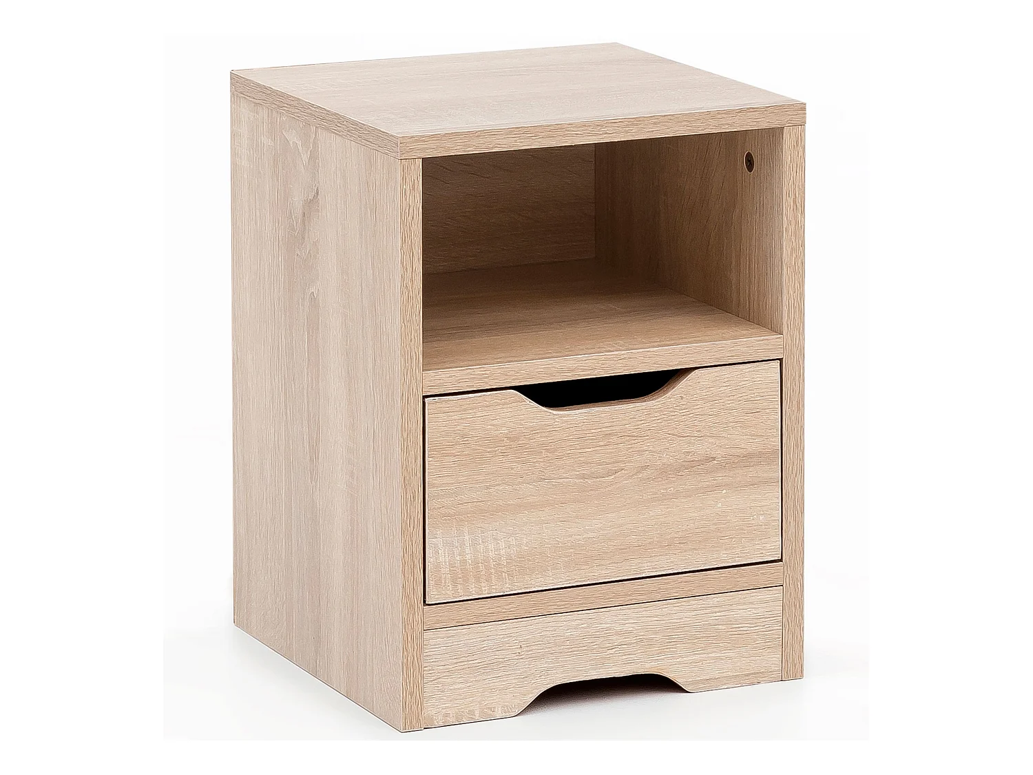 Table de Chevet 31x43x31cm Console de Nuit Moderne avec Tiroir Design