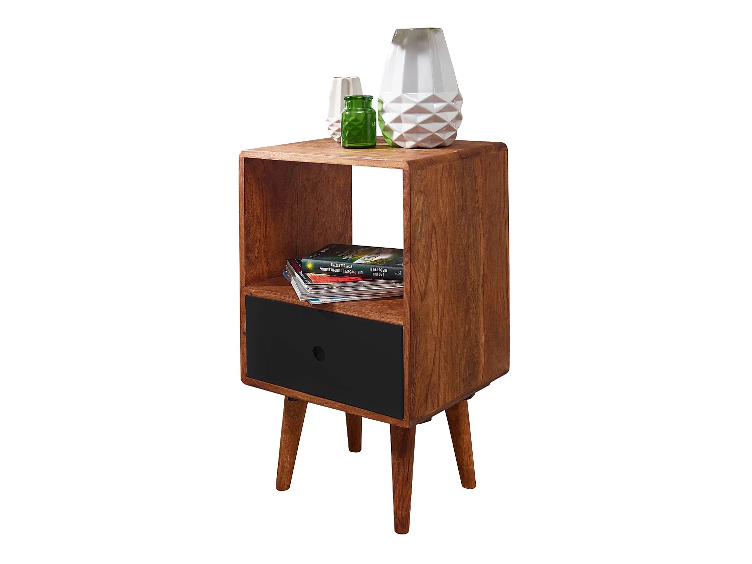 Table de chevet Bois Massif 40x70x35 cm Table de nuit Table d'appoint