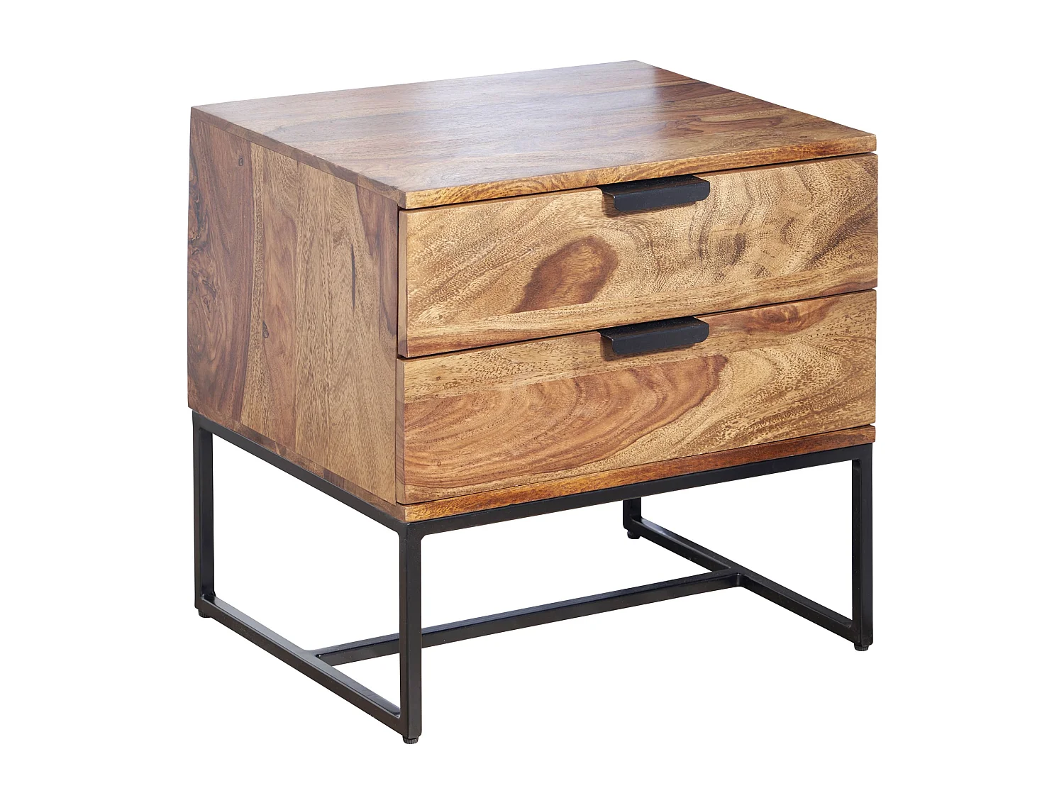 Table de Chevet Bois Massif 50x40x51 cm Table de Nuit d'appoint Haute