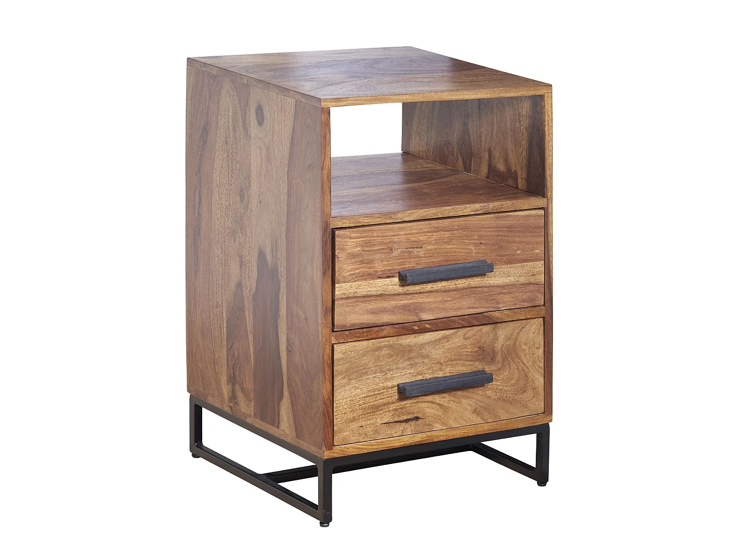Table de Chevet Bois Massif 40x35x66 cm Table de Nuit d'appoint Haute