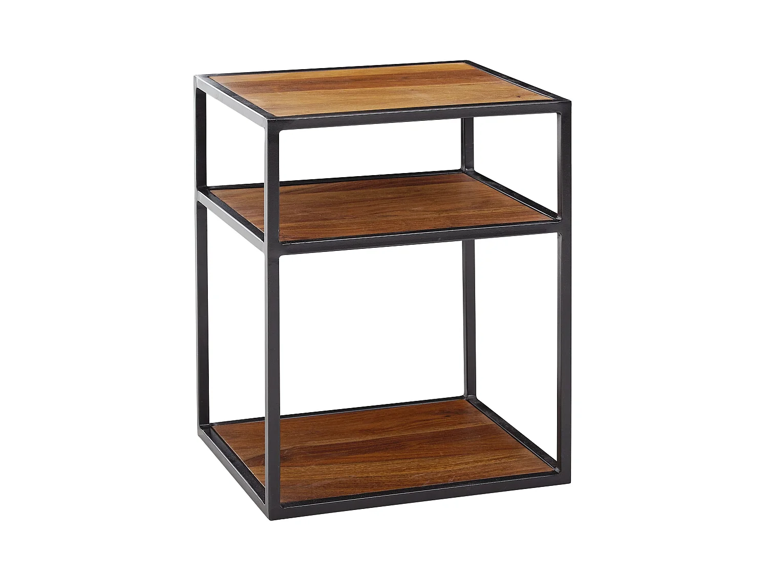 Table de Chevet Haute Sheesham Bois Massif Table d'appoint 40x50x35 cm