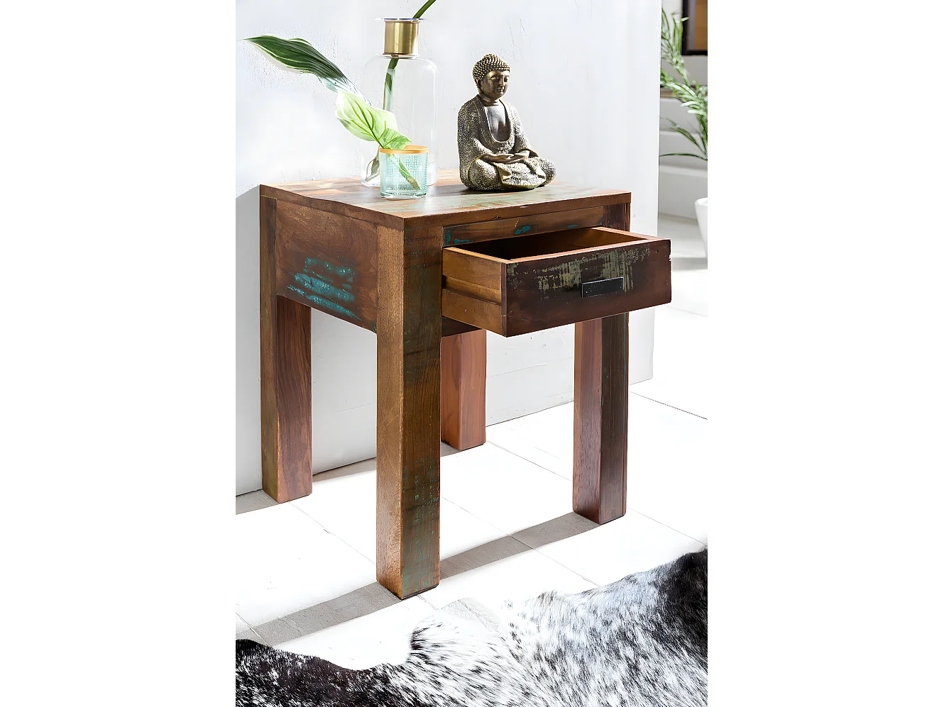 Comodino Letto 40 x 55 x 40 cm da notte Consolle notturna con cassetto