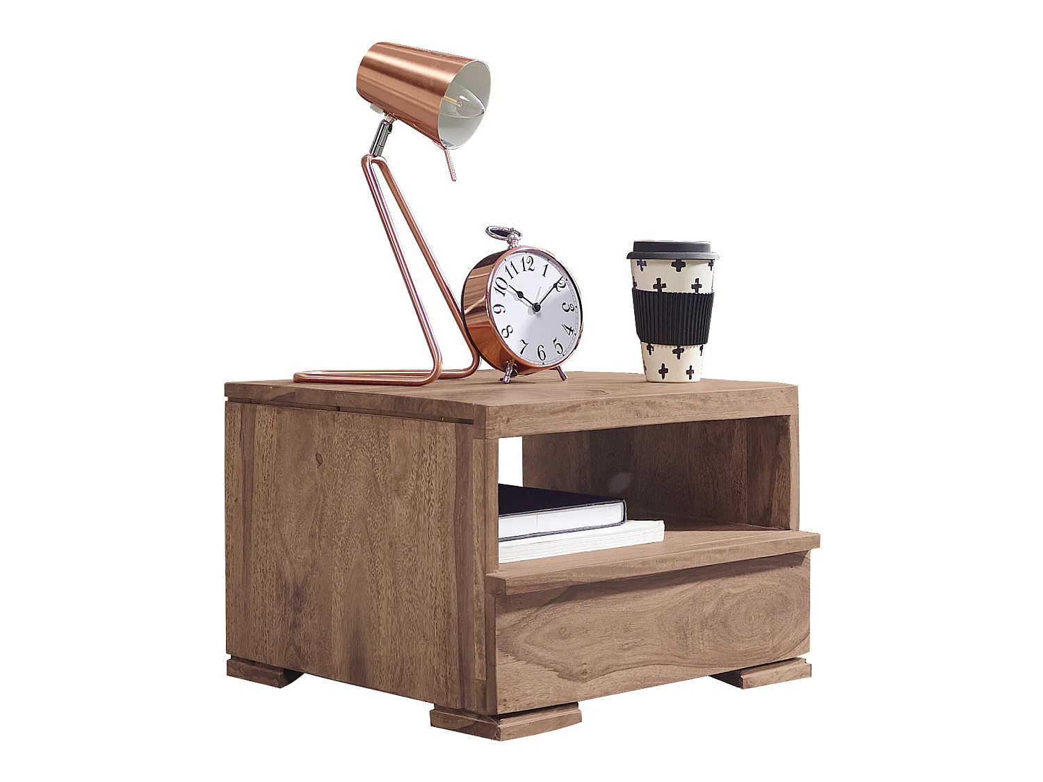 Table de chevet Bois Massif 40x30x40 cm Table de nuit Table d'appoint