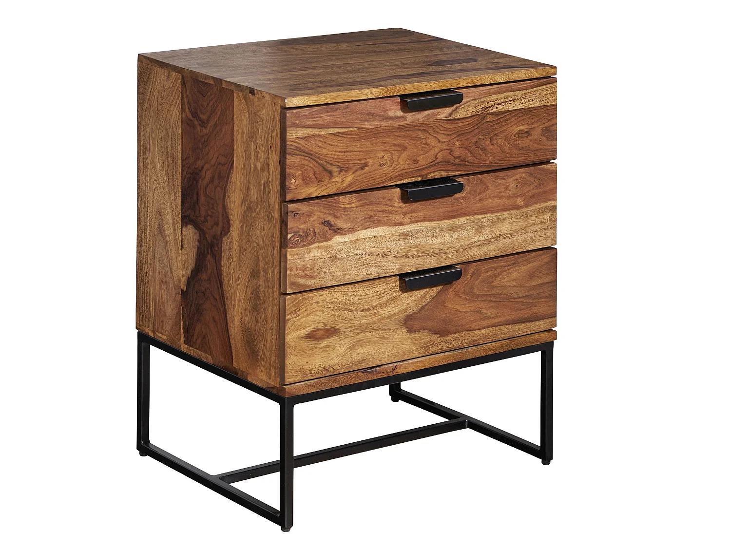 Nachttisch  Nachtkommode Boxspringbett Massivholz 50x40x65 cm Schubladen