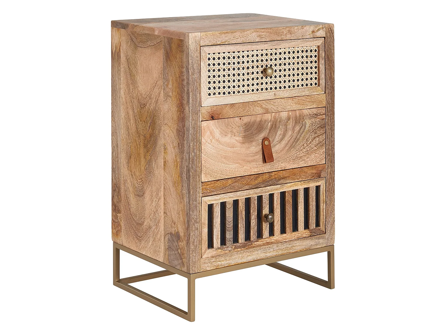 Table de Chevet Bois Massif 40x60x30 cm Table de Nuit d'appoint Haute