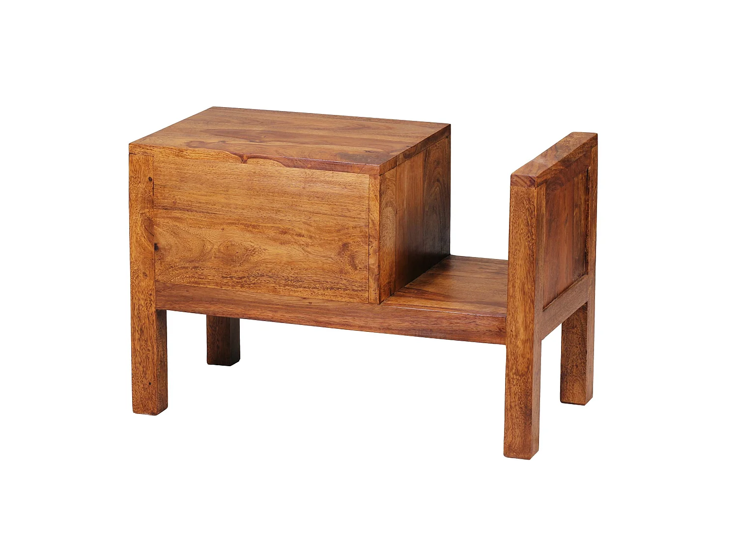 Table de chevet Bois Massif 60x40x30 cm Table de nuit Table d'appoint