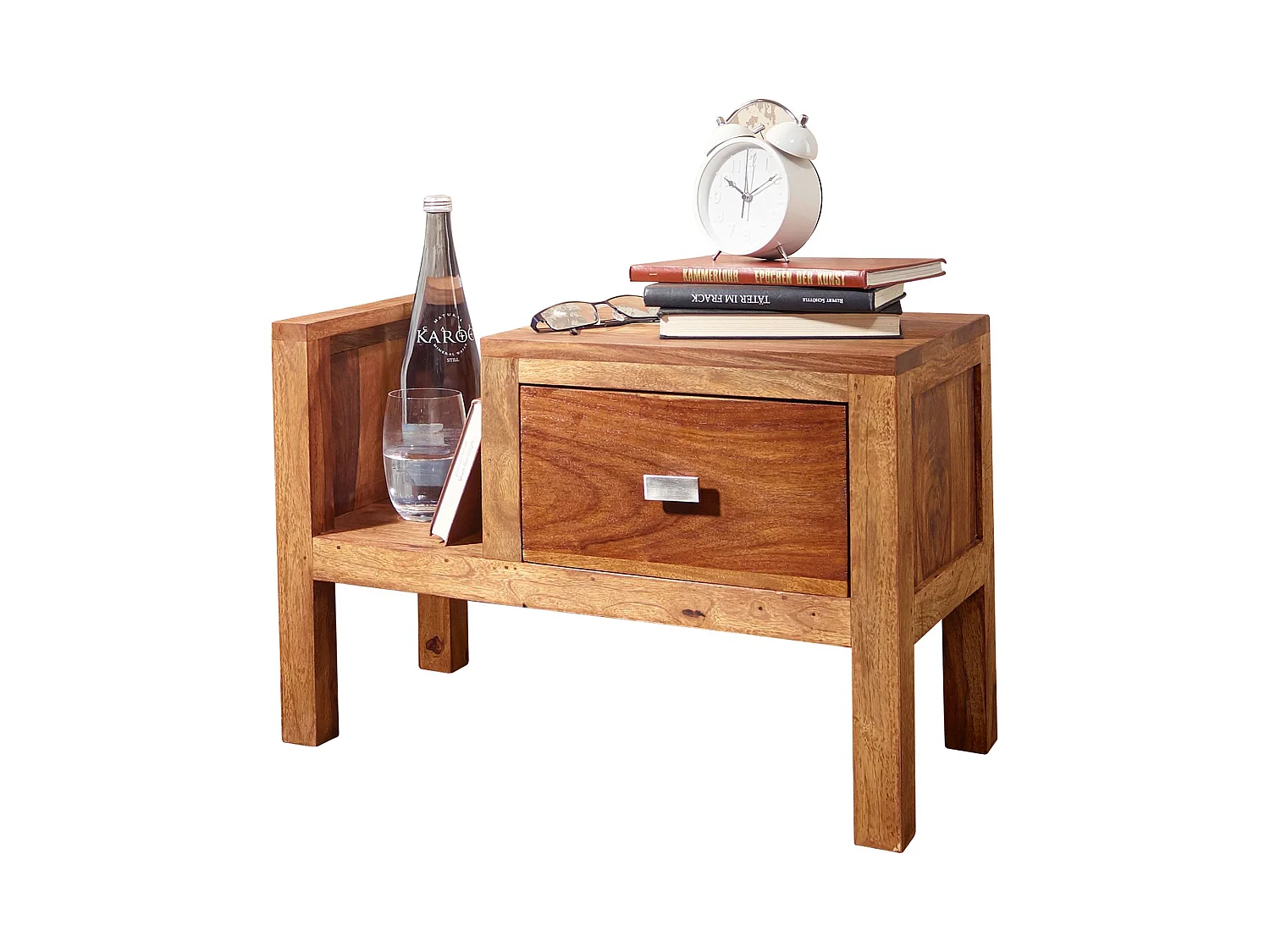 Table de chevet Bois Massif 60x40x30 cm Table de nuit Table d'appoint