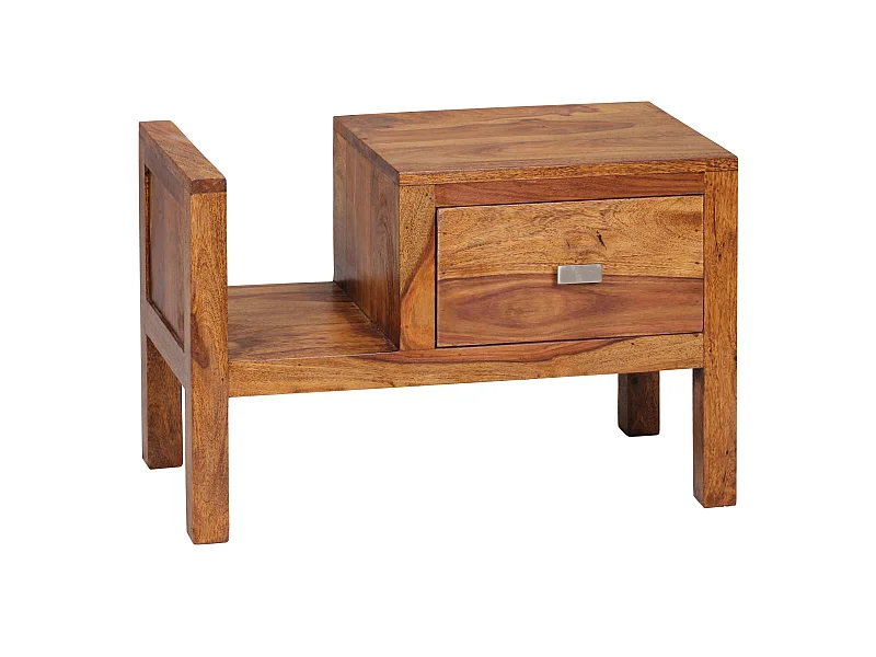 Table de chevet Bois Massif 60x40x30 cm Table de nuit Table d'appoint