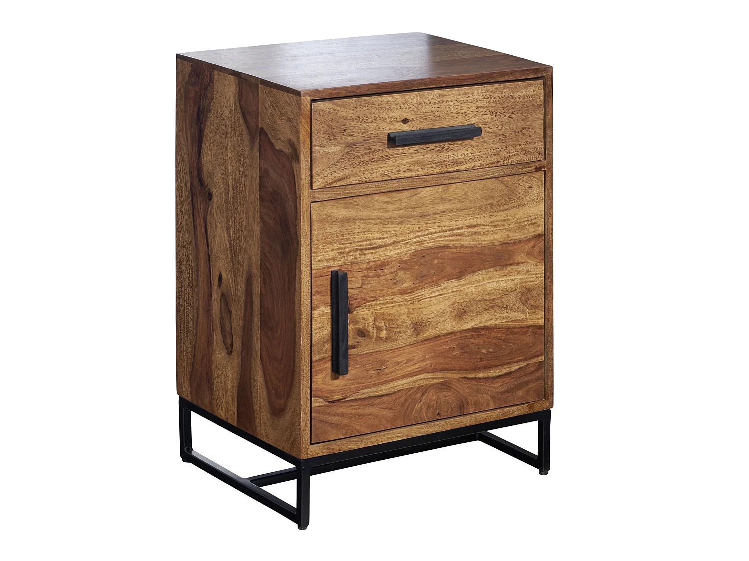 Table de Chevet Bois Massif 45x35x65 cm Table de Nuit d'appoint Haute