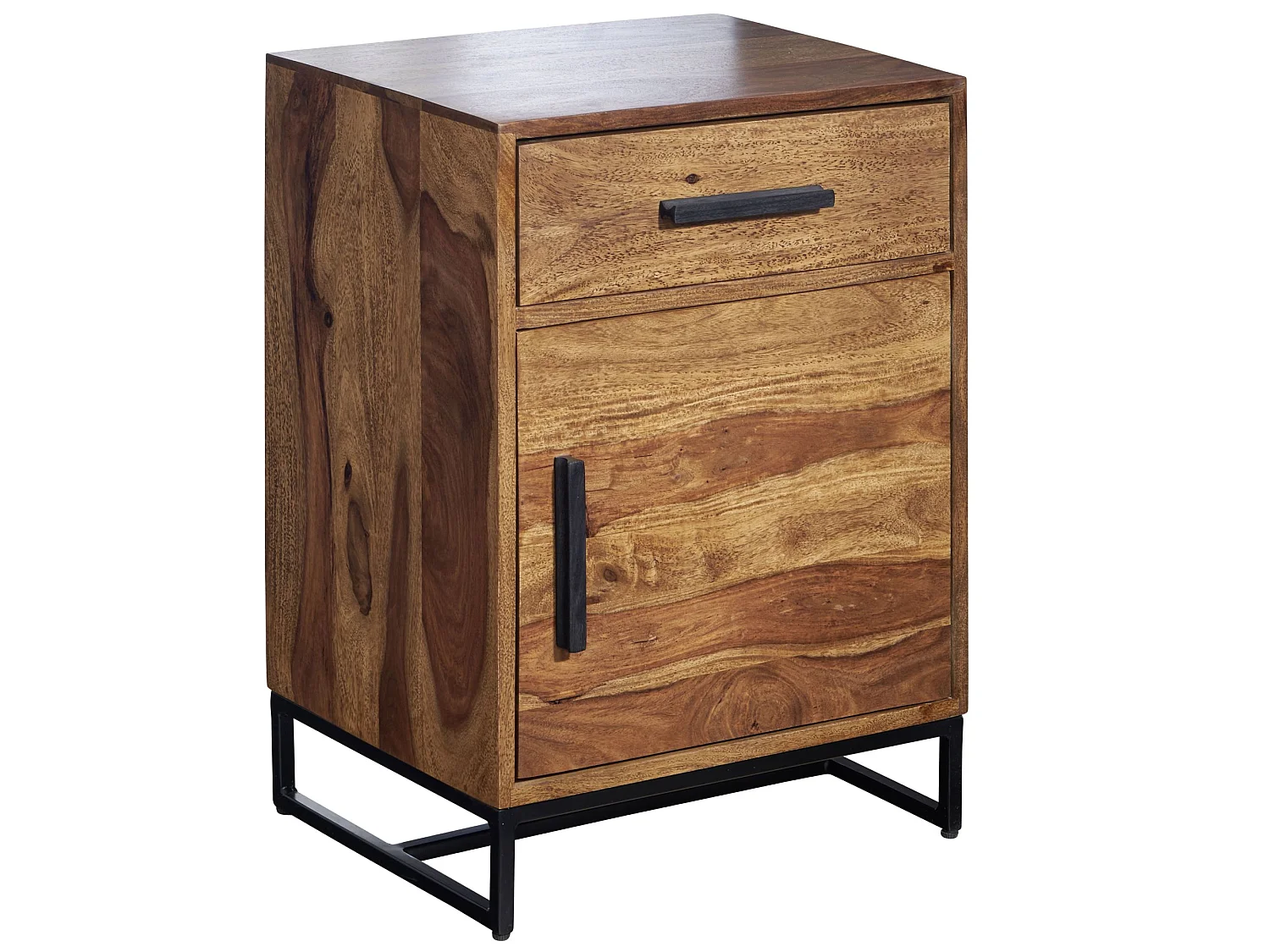 Table de Chevet Bois Massif 45x35x65 cm Table de Nuit d'appoint Haute