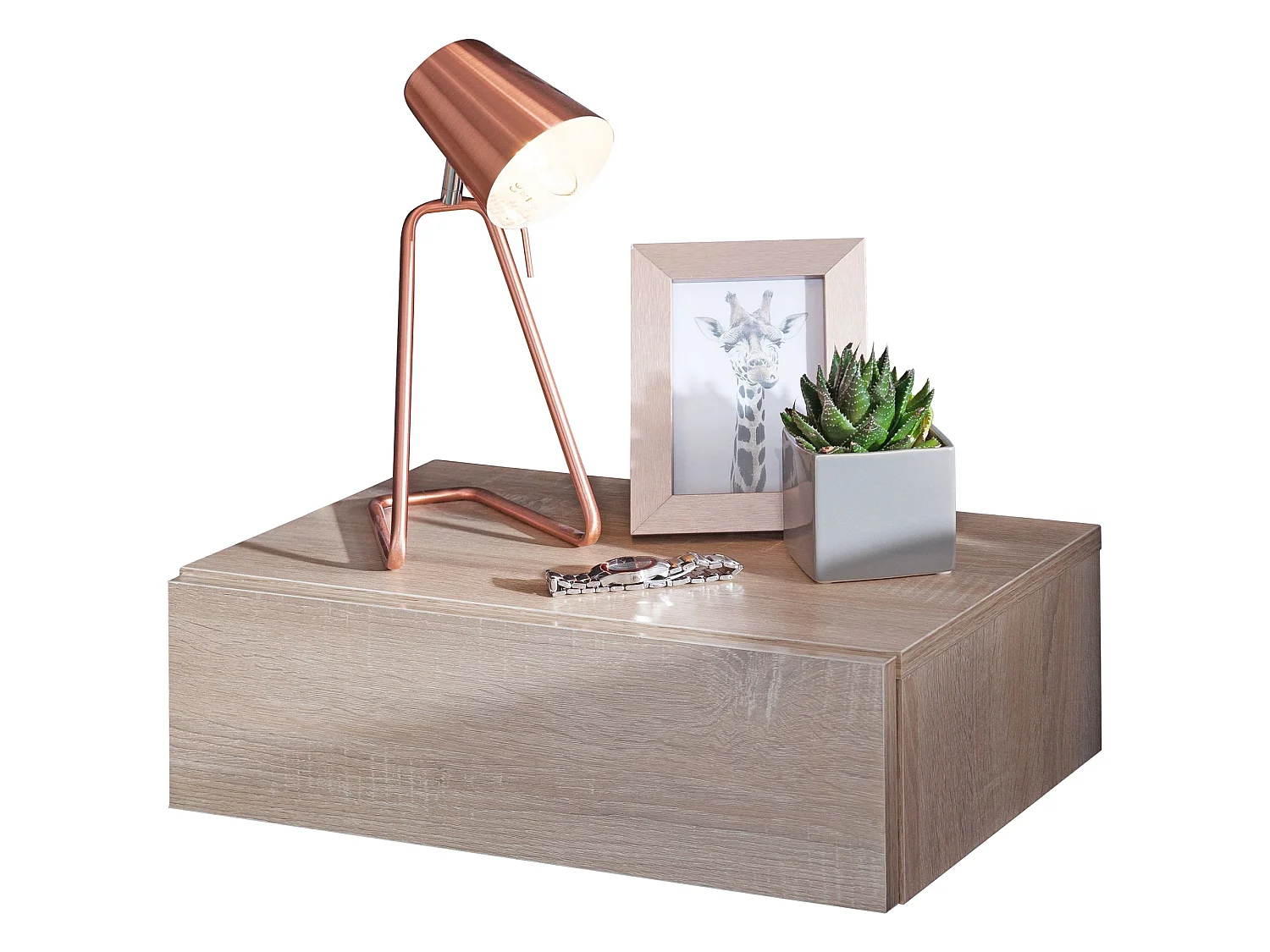 Étagère murale avec tiroir table de chevet table de chevet suspendu panneau mural flottant