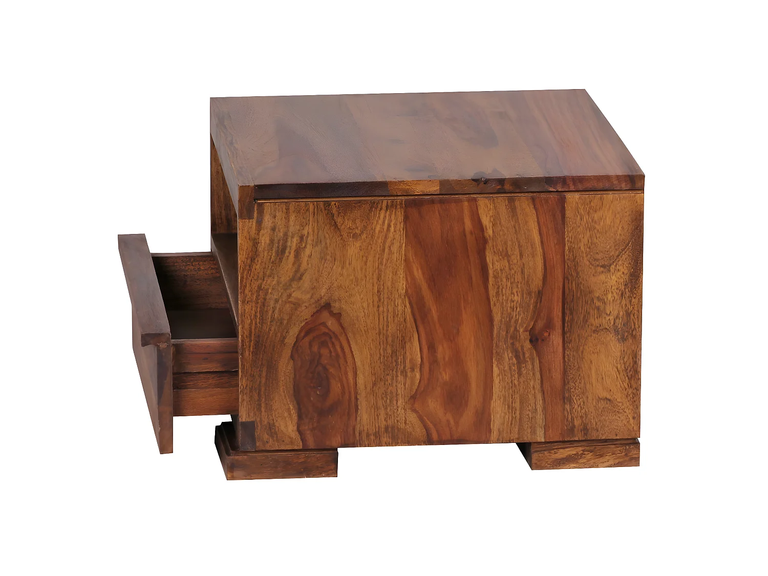 Comodino Letto 40x40cm Legno Massello Consolle Notturna Comodino notte