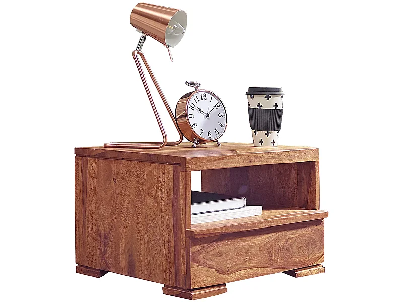 Table de chevet Bois Massif 40x30x40 cm Table de nuit Table d'appoint