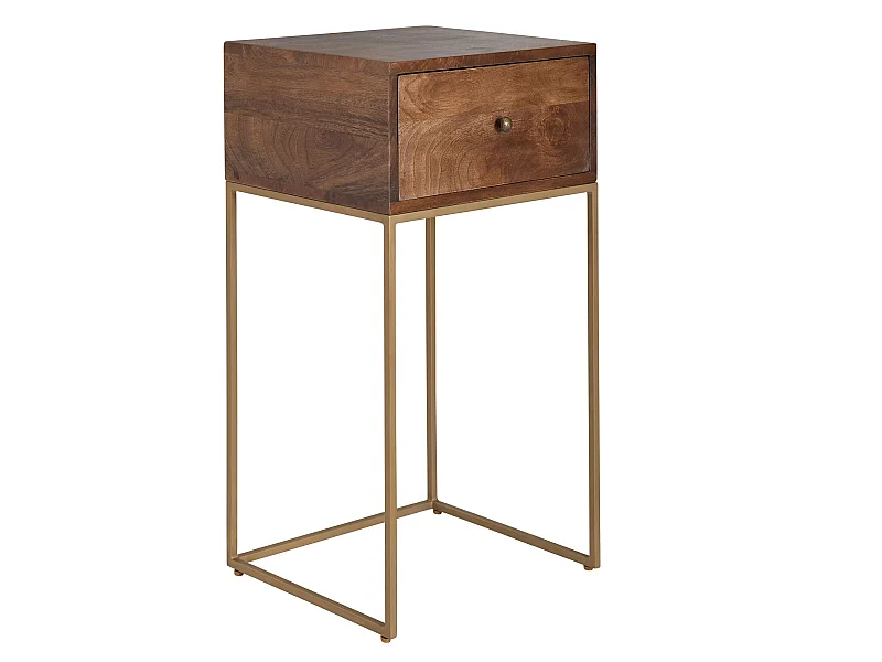 Table de Chevet Bois Massif 40x75,5x35 cm Table de Nuit d'appoint Haute