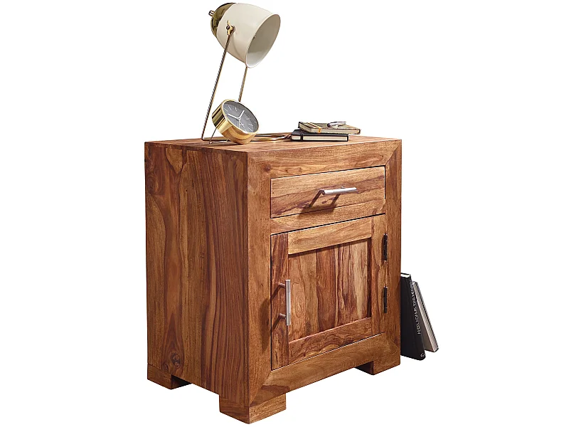 Table de chevet Bois Massif 50x60x40 cm Table de nuit Table d'appoint