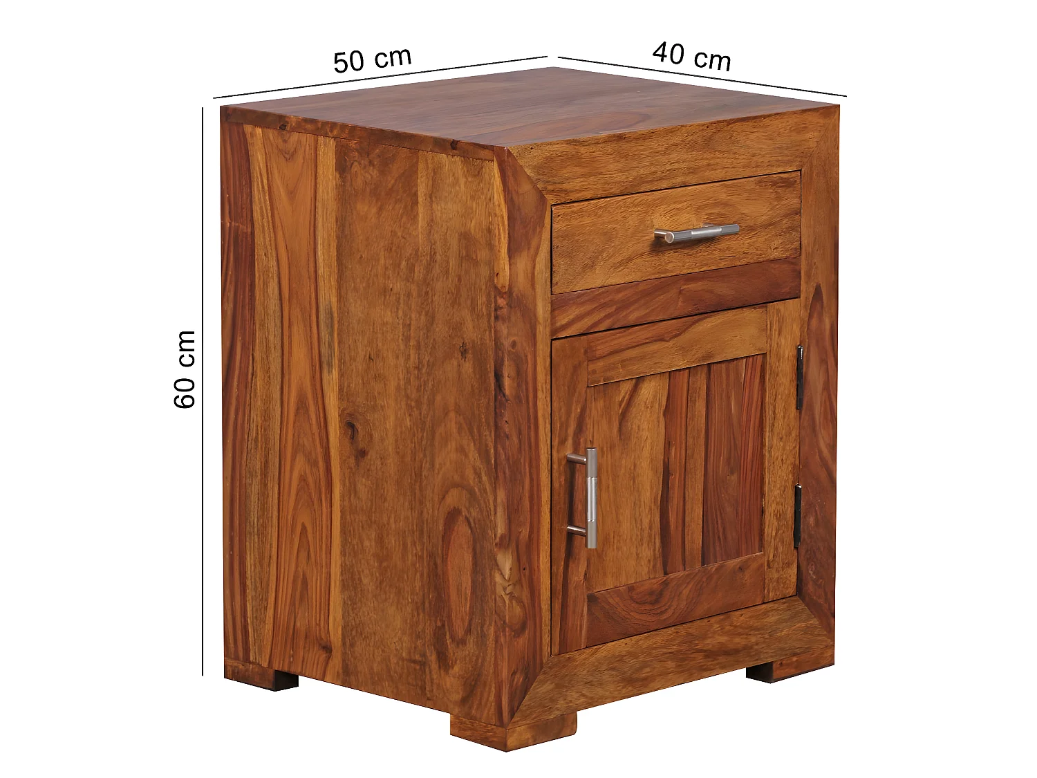 Table de chevet Bois Massif 50x60x40 cm Table de nuit Table d'appoint