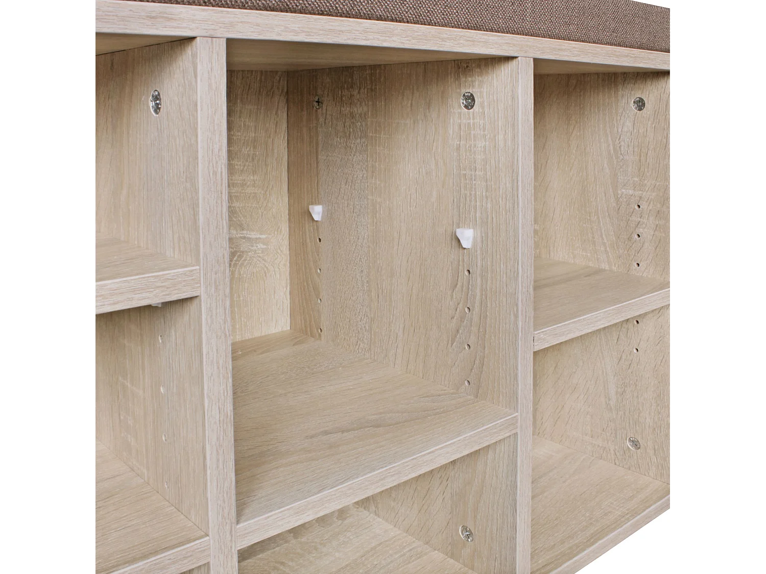 Commode de chaussures Bois 103,5x53x30cm Banque de chaussures 10 paires