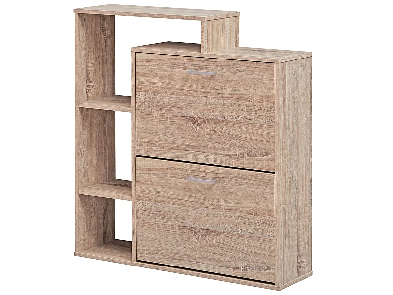 Armoire à chaussures Bois 85x93x24 cm Étagère à chaussures 12 paires