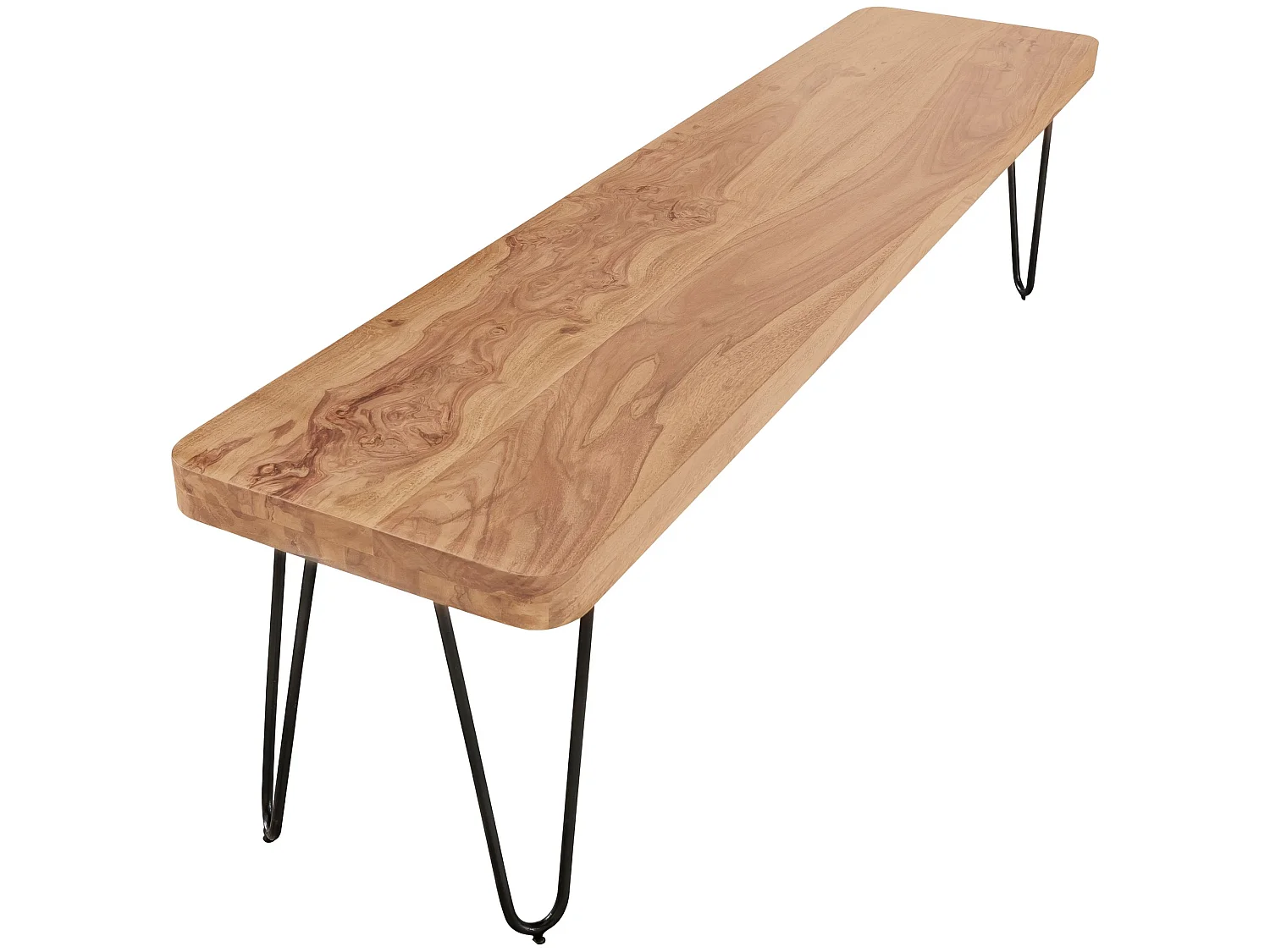 Panchina HARLEM acacia legno massello banco della cucina senza schienale