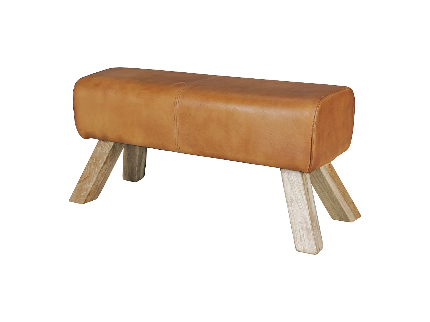 Banc en cuir 90 cm Bois Massif Rembourré Banc Banquette Petit Colour