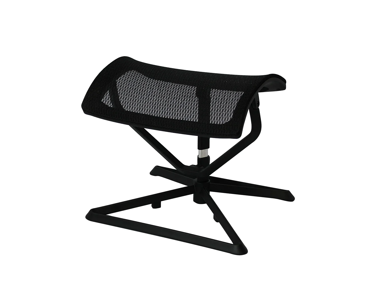 Repose-pied Bureau 36 - 46 cm Tissu Ottoman Réglable Repose-pieds Noir
