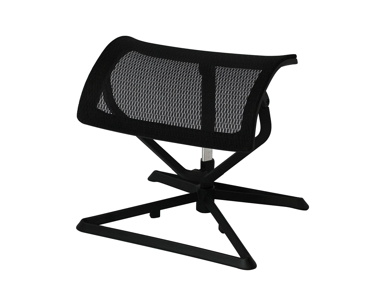 Poggiapiedi da Scrivania Tessuto Nero Regolabile Computer Ufficio