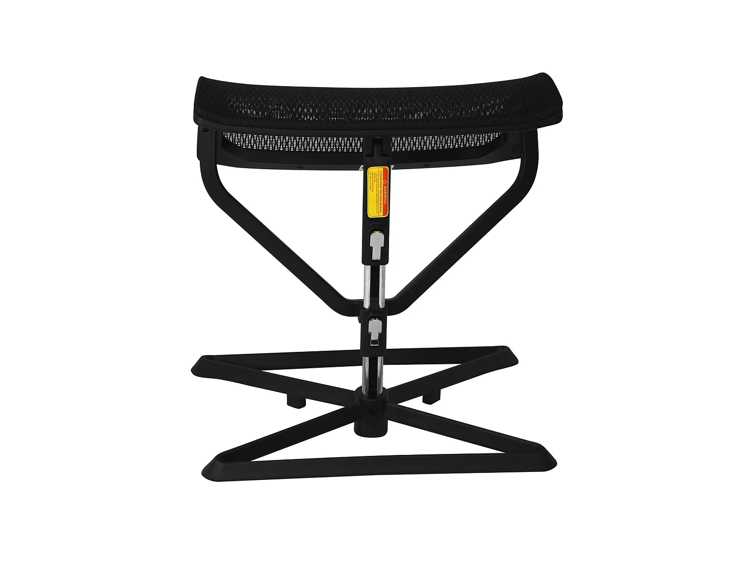 Poggiapiedi da Scrivania Tessuto Nero Regolabile Computer Ufficio